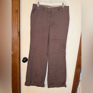 Elevenses Taupe Cotton Pants